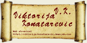 Viktorija Konatarević vizit kartica